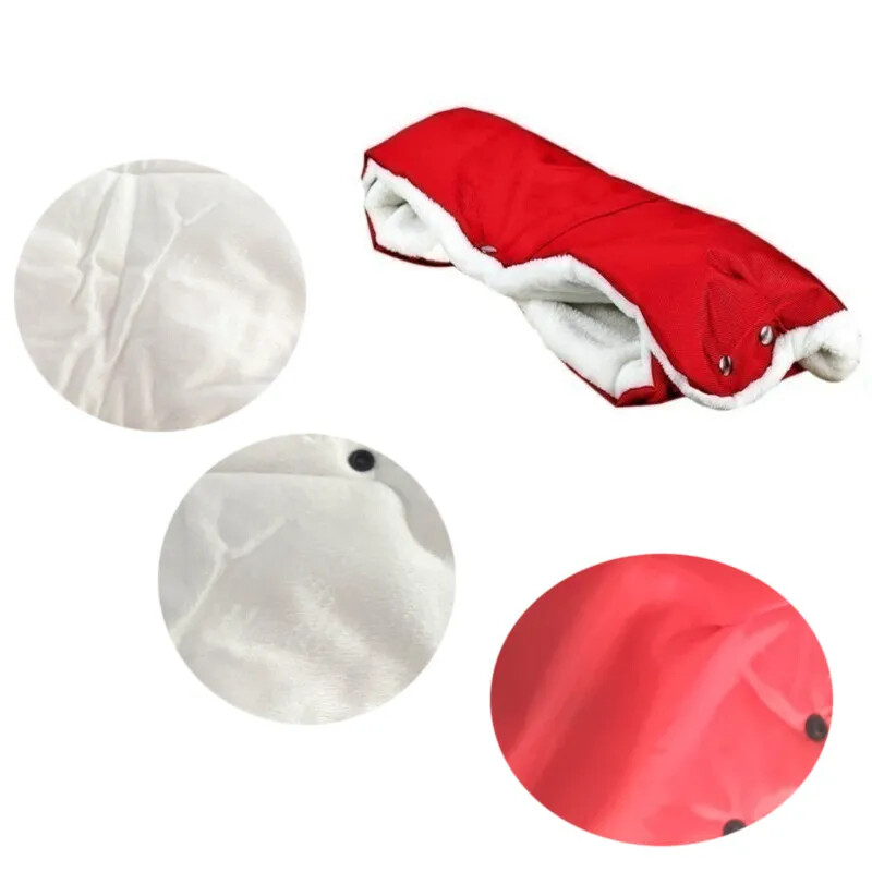 Universāli ziemas siltie ratiņu cimdi, vēja un ūdens necaurlaidīgi jaundzimušo bērnu stumjamie krēsli, cimdi bērnu ratiņu aksesuāri