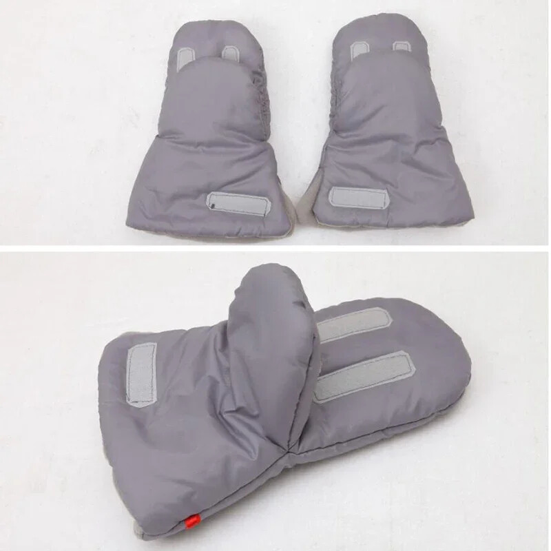 Žiemos vežimėlis vaikiškas vežimėlis šiltas kailiukas vilnos rankų uždangalas vėjui atsparus krepšelis antklodė pirštinė Vežimėlio priedai Vežimėlis Rankų antgalis