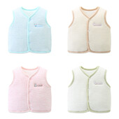 Valkājiet bērnu veste, maza veste, stepēta silta veste zēniem un meitenēm, stilīga veste, tīra kokvilna, jaundzimušajiem, pavasaris un rudens