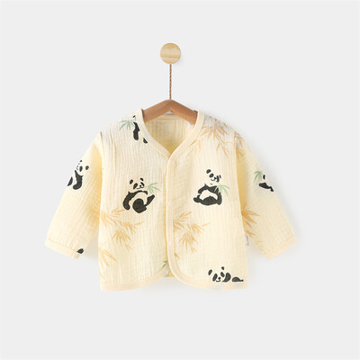 Jauns multfilmu bērnu sauļošanās apģērbs Vasaras plānas tīras kokvilnas jaundzimušo gaisa kondicionētājs Virsdrēbes zēniem meitenēm Bērnu jaciņa virskārtas