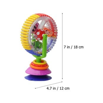 Играчка за столче за хранене Baby Ferris Wheel Toy Вендуза за новородено Spinner Activity Toy Дрънкалка Интерактивно развитие Образователна играчка