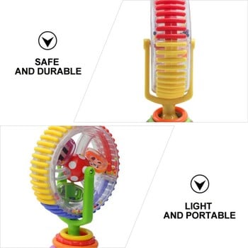 Играчка за столче за хранене Baby Ferris Wheel Toy Вендуза за новородено Spinner Activity Toy Дрънкалка Интерактивно развитие Образователна играчка