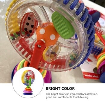 Играчка за столче за хранене Baby Ferris Wheel Toy Вендуза за новородено Spinner Activity Toy Дрънкалка Интерактивно развитие Образователна играчка