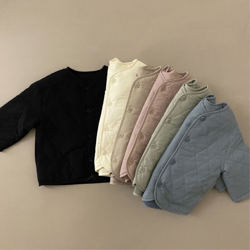 Kūdikių žieminiai drabužėliai Plona šilta striukė 0–3 m. mergaičių laisvalaikio medvilnine paminkštintas paltas berniukams, tvirtas, ilgomis rankovėmis, viršutiniai drabužiai kūdikių kūdikiams