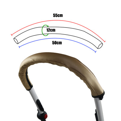 Aukštos kokybės kūdikių vežimėlio porankio juosta Pu Apsauginis dėklo dangtelis Porankių dangteliai Yoyo Yoya Rankenų dangteliai Vežimėlių priedai