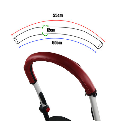 Aukštos kokybės kūdikių vežimėlio porankio juosta Pu Apsauginis dėklo dangtelis Porankių dangteliai Yoyo Yoya Rankenų dangteliai Vežimėlių priedai