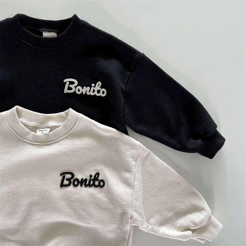 2025. gada pavasaris, jauns zīdaiņu džemperis ar garām piedurknēm ar burtiem, kokvilnas zīdaiņu zēnu, vienkārši, daudzpusīgi džemperi, topi mazuļu meiteņu ikdienas apģērbi