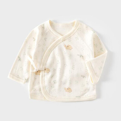 Meiteņu topi ar garām piedurknēm kokvilnas pavasaris rudens jaundzimušo apģērbu slimnīca 0 3 mēnešu krekls