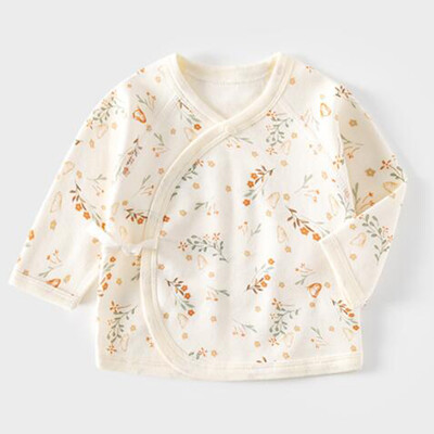 Meiteņu topi ar garām piedurknēm kokvilnas pavasaris rudens jaundzimušo apģērbu slimnīca 0 3 mēnešu krekls