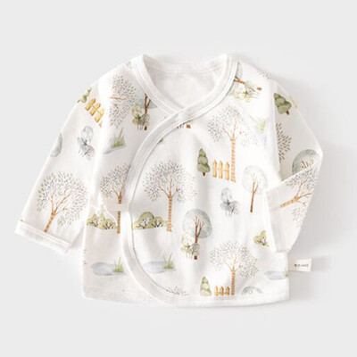 Meiteņu topi ar garām piedurknēm kokvilnas pavasaris rudens jaundzimušo apģērbu slimnīca 0 3 mēnešu krekls