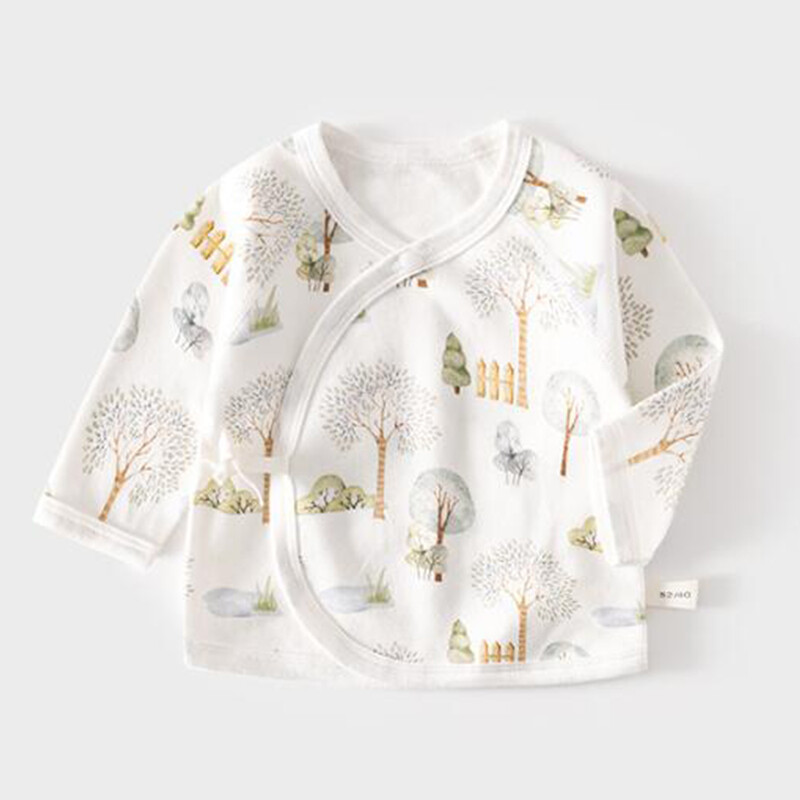 Meiteņu topi ar garām piedurknēm kokvilnas pavasaris rudens jaundzimušo apģērbu slimnīca 0 3 mēnešu krekls