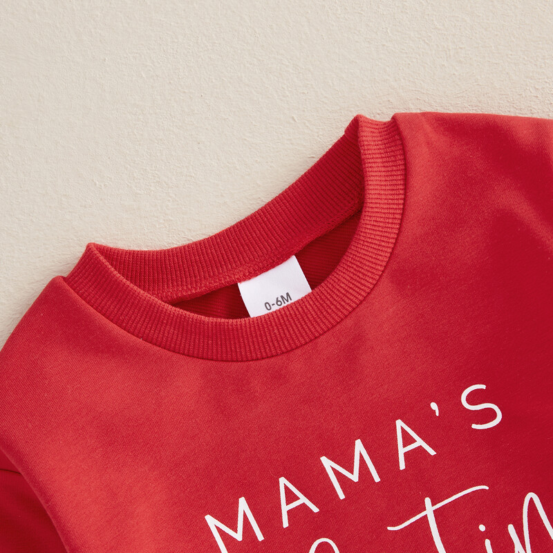 Aranyos baba pulóver felsők tavaszi, hétköznapi hosszú ujjú csecsemő kapucnis pulóver betűkkel szívmintás Valentin-napi ruhák lányoknak fiúknak