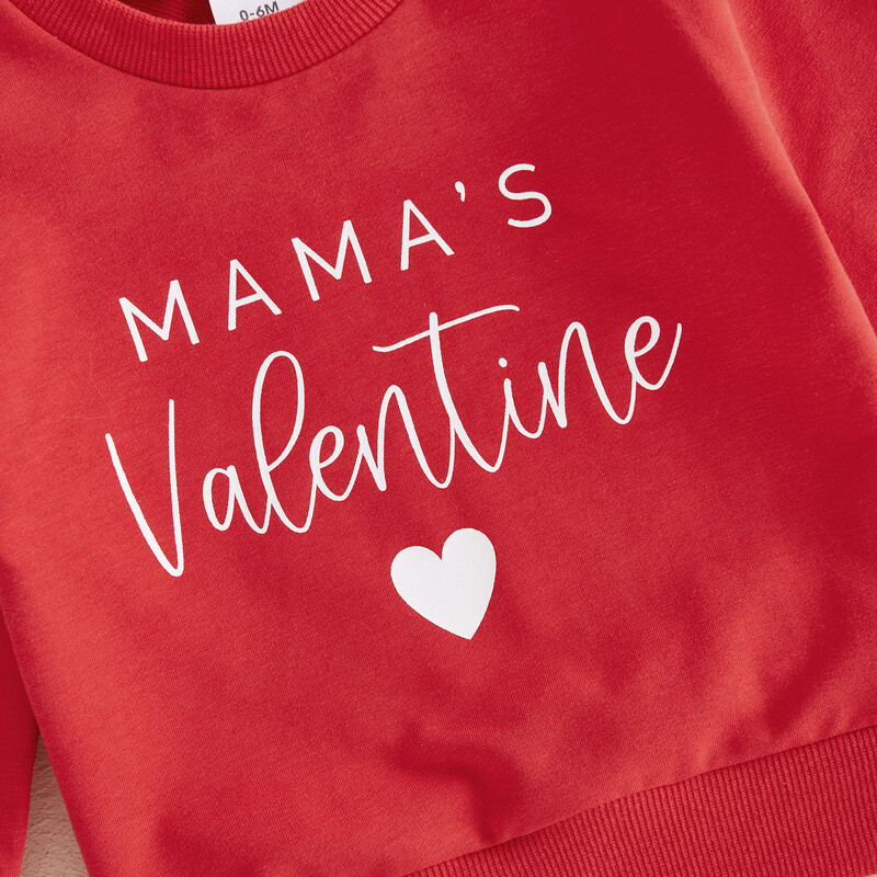 Aranyos baba pulóver felsők tavaszi, hétköznapi hosszú ujjú csecsemő kapucnis pulóver betűkkel szívmintás Valentin-napi ruhák lányoknak fiúknak