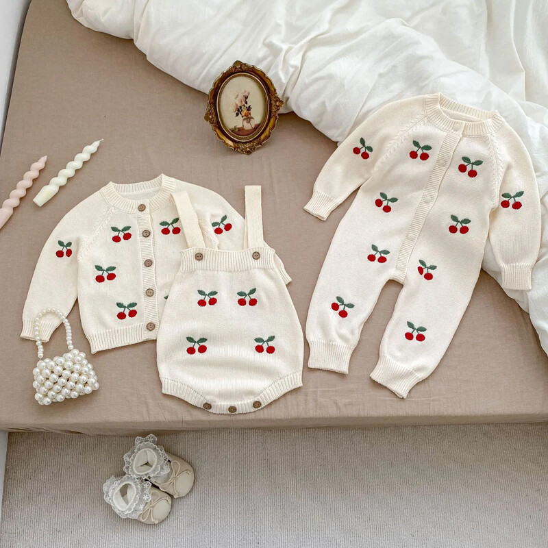 0-3T Naujagimiui Kūdikiui Mergaitei Žieminiai Drabužiai Stori Kūdikių Megztinis Šiltas Megztinis Mielas Saldus Naujas Broninis Kintwear Apranga