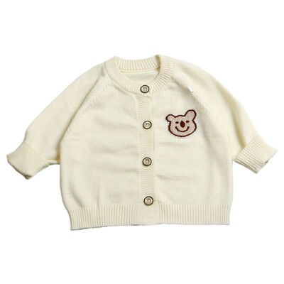 Παιδική πλεκτή ζακέτα άνοιξη και φθινόπωρο Βρεφικό μακρυμάνικο πουλόβερ εξόδου ρούχα Casual απλό στυλ