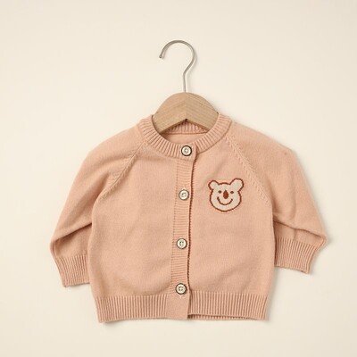 Παιδική πλεκτή ζακέτα άνοιξη και φθινόπωρο Βρεφικό μακρυμάνικο πουλόβερ εξόδου ρούχα Casual απλό στυλ