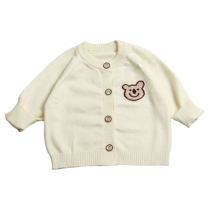 Παιδική πλεκτή ζακέτα άνοιξη και φθινόπωρο Βρεφικό μακρυμάνικο πουλόβερ εξόδου ρούχα Casual απλό στυλ