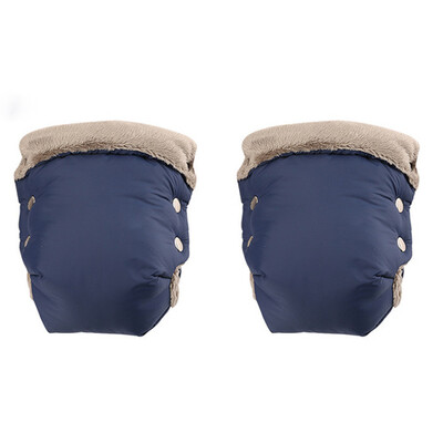 2 vnt. Žiemos šiltos vežimėlio pirštinės Neperšlampamos pirštinės Vežimėlio priedai Vežimėlis Pirštinės Žieminės Šiltos Pirštinės vežimėlio rankinė antgalis Kumštinė kūdikiui