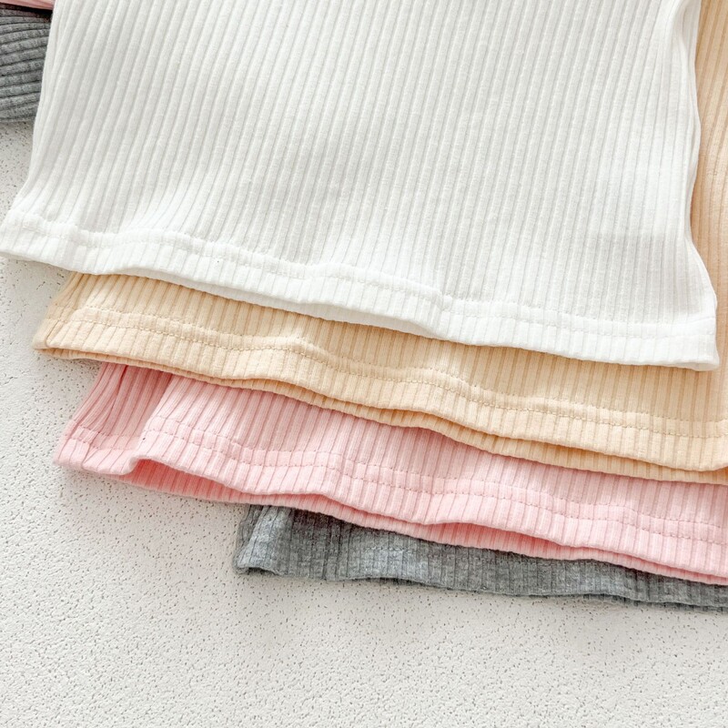 Őszi újszülött csecsemő kisfiú lányok hajtóka póló Elasztikus Force Doll gallér hosszú ujjú alsóing divat babaruha