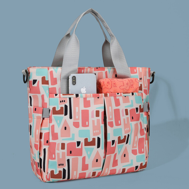 NAUJAS Stilingas mamytės krepšys Lengvas laikymo krepšys, didelės talpos nešiojamas mamos kūdikio kelioninis krepšys Daugiafunkcis krepšys