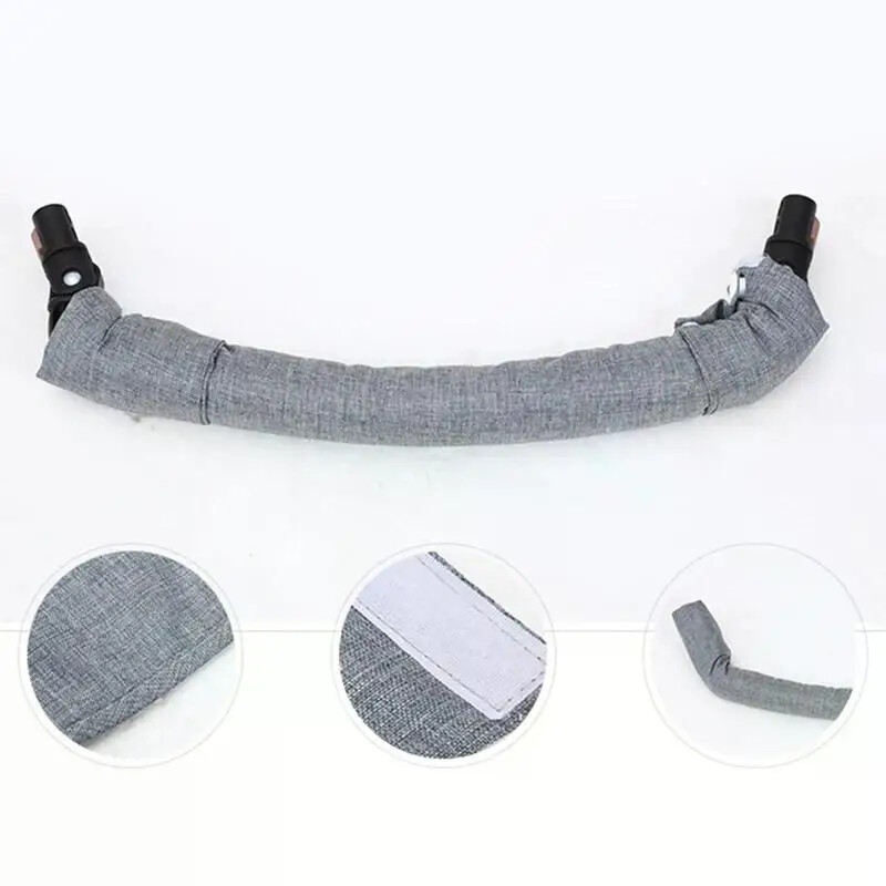 Vežimėlio porankio dangtelio tvoros apsauga Kūdikių sauga Vežimėlio saugos diržo pečių apdangalo priedai Medvilninės marlės apsauginis turėklas