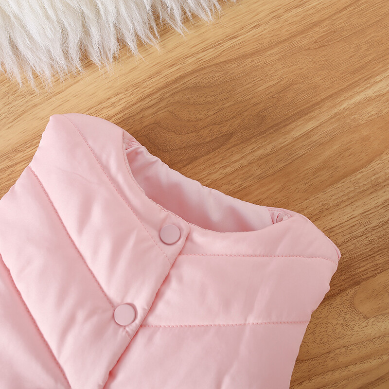 Mergaičių liemenė vaikiška liemenė rudens ir žiemos vienspalvė miela mergaičių liemenė.