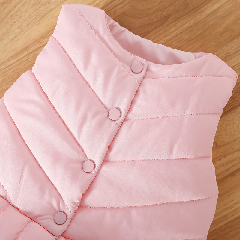 Mergaičių liemenė vaikiška liemenė rudens ir žiemos vienspalvė miela mergaičių liemenė.