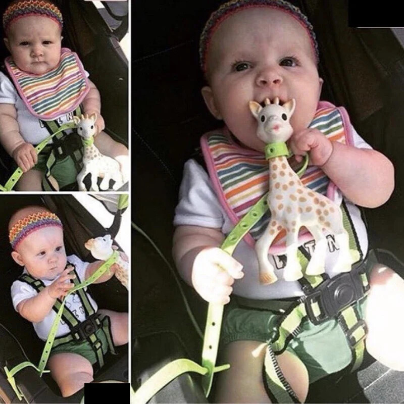 Laste mänguasjahoidja Silikoonist Star lutt Mittetoksiline hammasrihm Beebi jalutuskäru konks jalutuskäru korraldaja jalutuskäru tarvikud