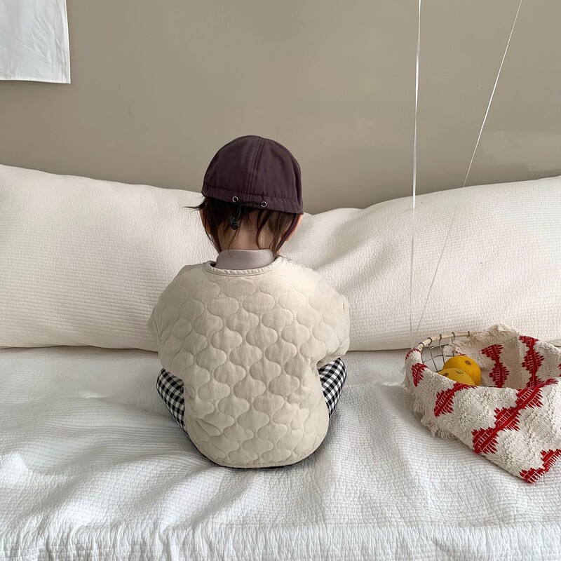 2025 téli új, hosszú ujjú babakabát, vastag meleg, párnázott gyermekkabát pamut csecsemő gyapjú kabát fiú lány szélálló kabát