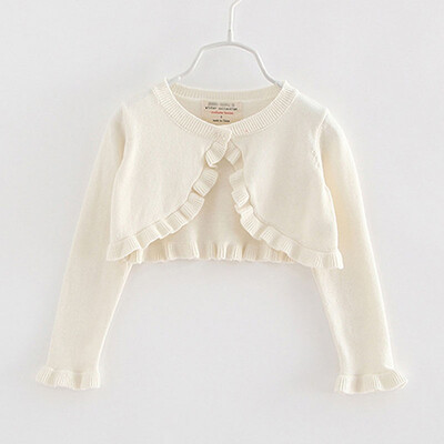 Bērnu zīdaiņu meiteņu topi Tīras krāsas jaciņas vasaras mētelis ar garām piedurknēm trikotāžas jaka Apģērbi meitenēm Bērnu sauļošanās jaciņa mētelis