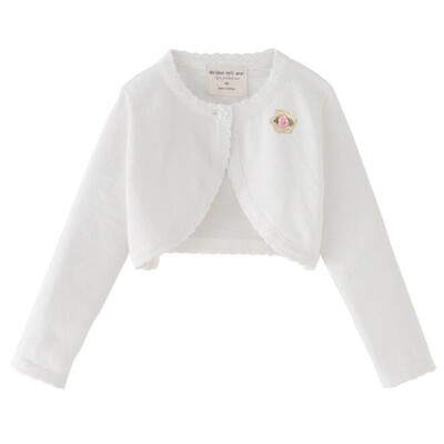 Bērnu zīdaiņu meiteņu topi Tīras krāsas jaciņas vasaras mētelis ar garām piedurknēm trikotāžas jaka Apģērbi meitenēm Bērnu sauļošanās jaciņa mētelis