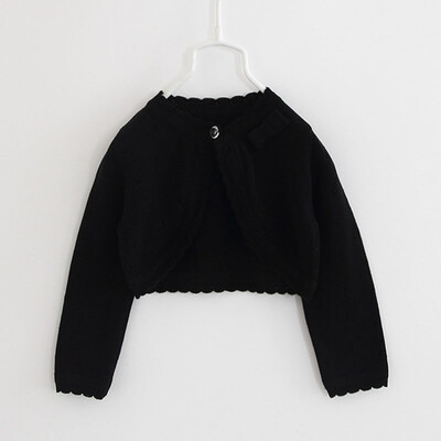 Bērnu zīdaiņu meiteņu topi Tīras krāsas jaciņas vasaras mētelis ar garām piedurknēm trikotāžas jaka Apģērbi meitenēm Bērnu sauļošanās jaciņa mētelis