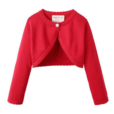 Bērnu zīdaiņu meiteņu topi Tīras krāsas jaciņas vasaras mētelis ar garām piedurknēm trikotāžas jaka Apģērbi meitenēm Bērnu sauļošanās jaciņa mētelis