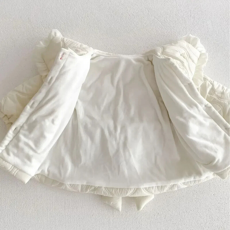 7935 Meiteņu mētelis ar kokvilnas polsterējumu 2023. gada ziemas jauns plus samta mētelis, modes silts virsdrēbes