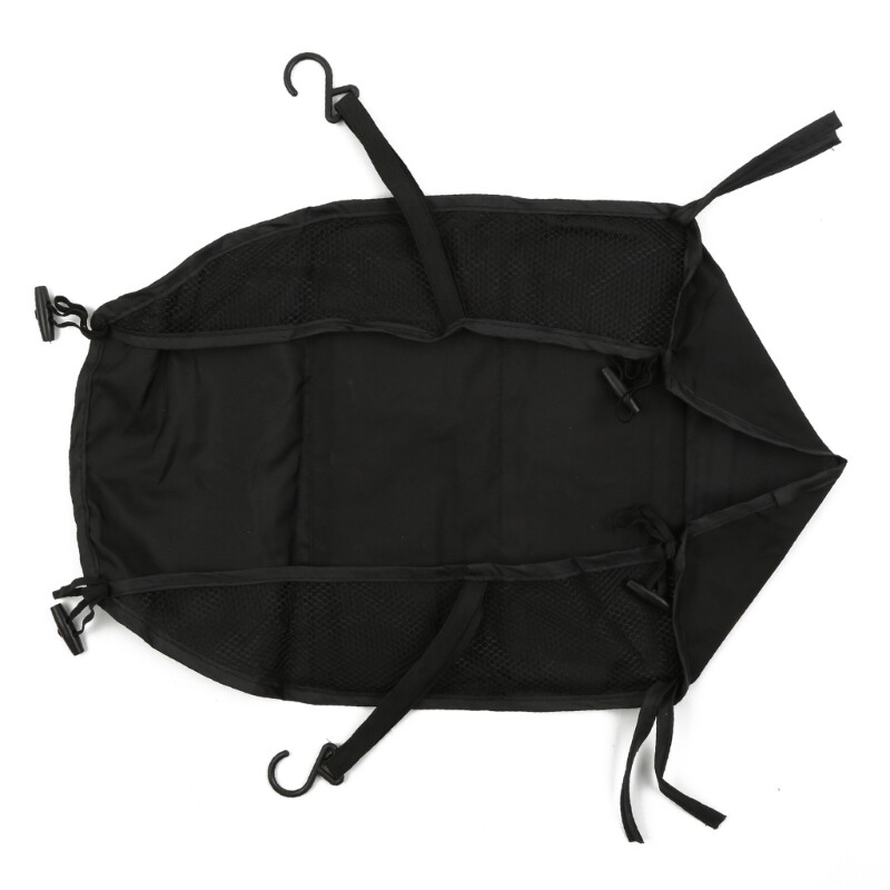 Izturīgs piekarināms grozs zīdaiņu ratu ratiem apakšā organizatori Somas uzglabāšanas konteiners zīdaiņu ratu aksesuārs