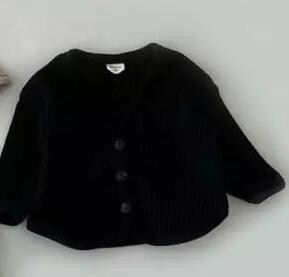 Új divat baba egyszínű pamut gofri kardigánok fiú lányok V-nyakú kabát kényelmes ruhák baba kardigán kabát gyerek felsők