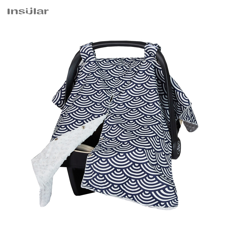 Bērnu ratiņu aksesuāri Muslīna mīksta elpojoša dzija Saulessargs Bērnu saulessargs Grozs Ratu pārvalks moskītu tīkls bērniem