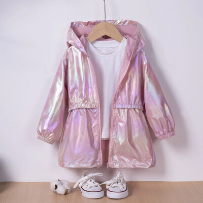 Mazu bērnu tievs vienkrāsains tops, vienkāršs ikdienas elpojošs mētelis zēniem un meitenēm ikdienas valkāšanai vai izejošai spēlei