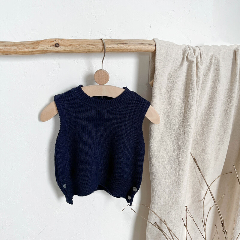 2025. gada rudens, jauns, bezpiedurkņu, trikotāžas veste mazulim, masīva zīdaiņu, zēnu meitene