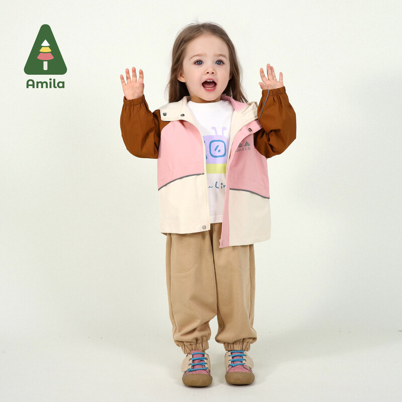 Βρεφικό μπλουζάκι Amila 2025 Άνοιξη Νέο μονόχρωμο βαμβακερό χαριτωμένο σαλιγκάρι μοτίβο κινουμένων σχεδίων Φρέσκο αναπνεύσιμο απαλό καθημερινό παιδικό μπλουζάκι