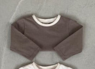 3327A baba alsó ing 2022 őszi koreai hosszú ujjú egyszínű kisfiú póló All Match lány alsó ing felsők