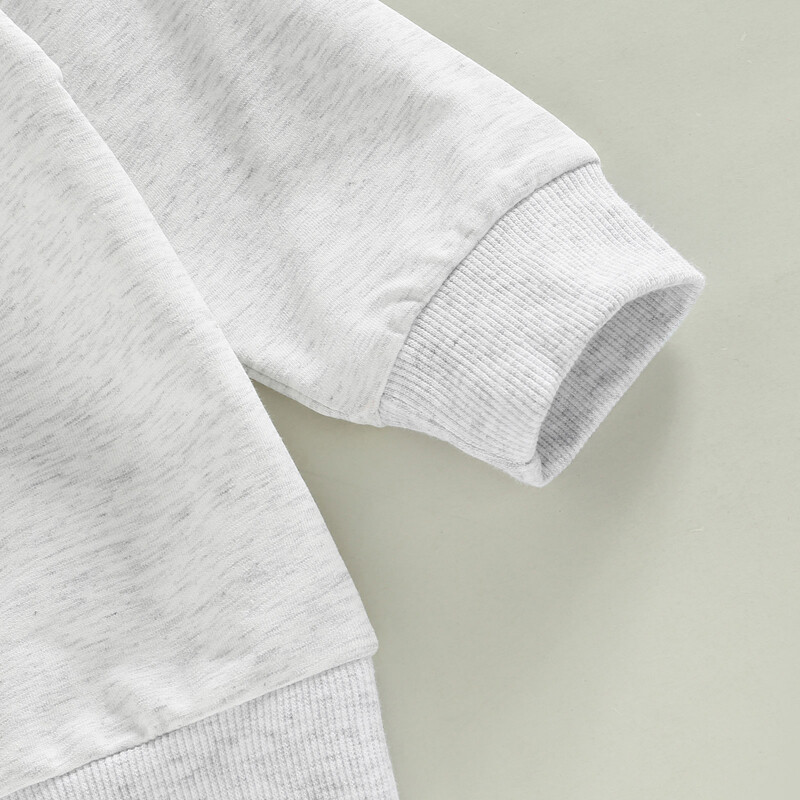 Toddler zīdaiņa mazulis meitene zēns Valentīna dienas apģērbs jauks džemperis ar burtu apdruku, augšējais džemperis Valentīna dienas apģērbs