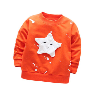 Kokvilnas T-krekls ar garām piedurknēm Karikatūras T-krekli Zēniem O-veida kakla augšdaļa Meiteņu pirmās dzimšanas dienas apģērbs Bērnu apģērbi T-krekli