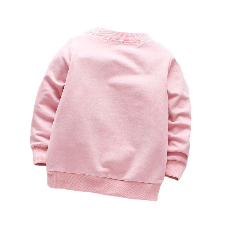 Kokvilnas T-krekls ar garām piedurknēm Karikatūras T-krekli Zēniem O-veida kakla augšdaļa Meiteņu pirmās dzimšanas dienas apģērbs Bērnu apģērbi T-krekli