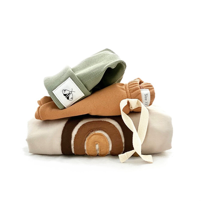 Κορεάτικο νέο χαριτωμένο παιδικό μπλουζάκι με αυτοκόλλητο ουράνιο τόξο τύπωμα για νεογέννητο καλοκαιρινό μπλουζάκι για αγόρια και κορίτσια Βρεφικά ρούχα με στρογγυλή λαιμόκοψη