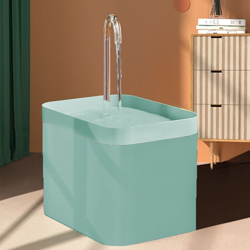 Mājdzīvnieku ūdens dozators Automātiskais filtrs, elektrisks izslēgts kaķu dzērājs 1,5 l recirkulācijas filtrēšanas dzēriens kaķu ūdens strūklakai