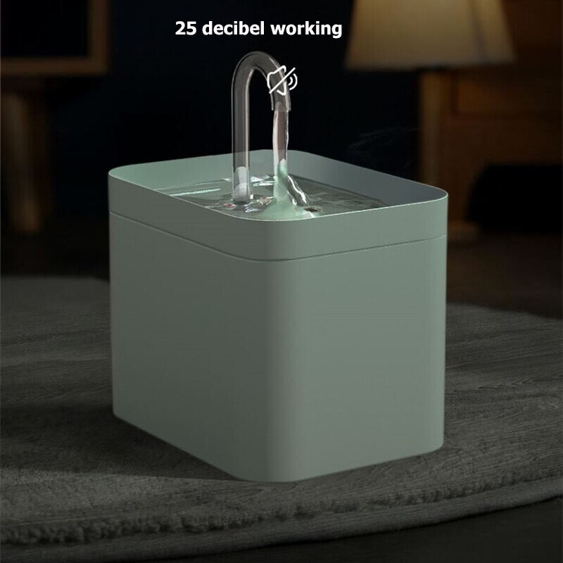 Mājdzīvnieku ūdens dozators Automātiskais filtrs, elektrisks izslēgts kaķu dzērājs 1,5 l recirkulācijas filtrēšanas dzēriens kaķu ūdens strūklakai