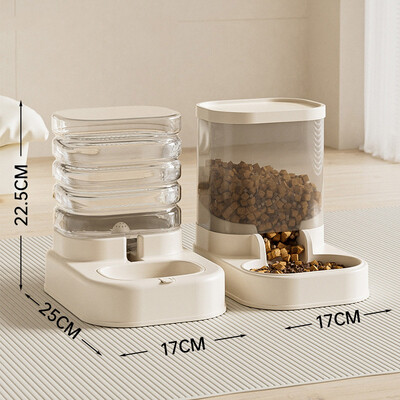 Mājdzīvnieku automātiskais padevējs kaķu barības bļodiņai Lietas kaķiem kucēnu bļoda barošana dzirdināšanas piederumi dzērājs suņiem barības uzglabāšanas dozators