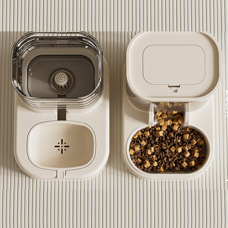 Mājdzīvnieku automātiskais padevējs kaķu barības bļodiņai Lietas kaķiem kucēnu bļoda barošana dzirdināšanas piederumi dzērājs suņiem barības uzglabāšanas dozators