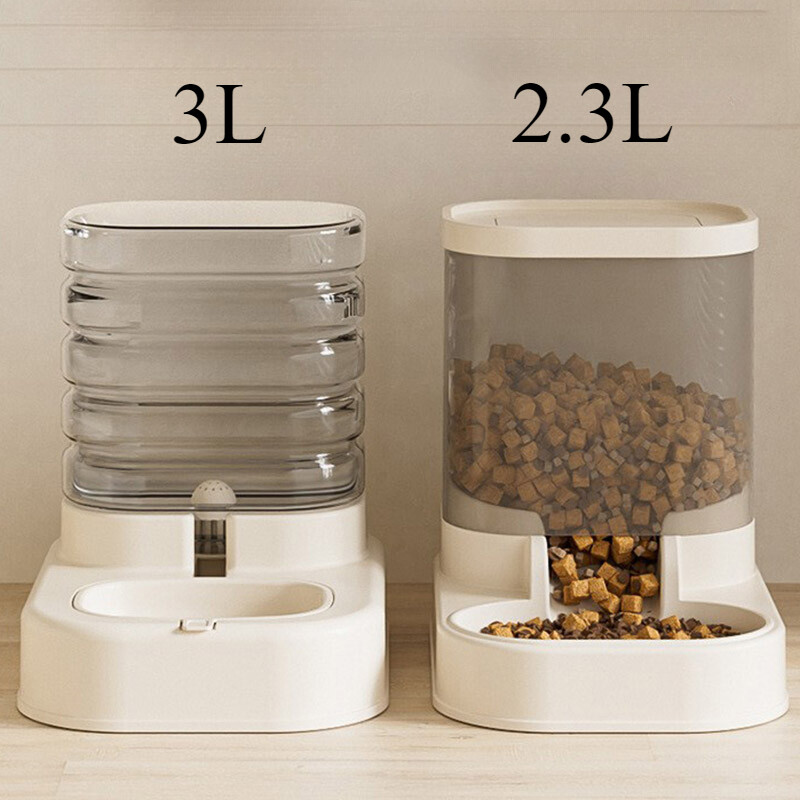 Mājdzīvnieku automātiskais padevējs kaķu barības bļodiņai Lietas kaķiem kucēnu bļoda barošana dzirdināšanas piederumi dzērājs suņiem barības uzglabāšanas dozators